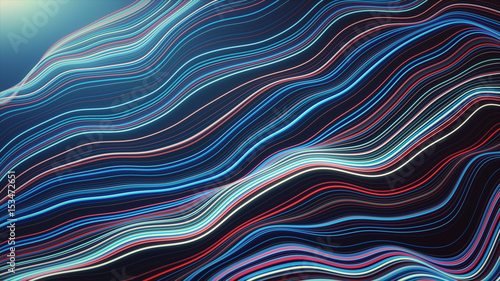 Abstract speed motion in blue highway