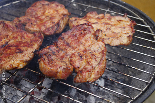 Barbecue meal dinner. Outdoor party.
