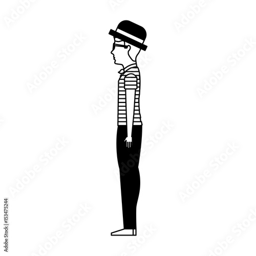venetian gondolier traditional vector illustration graphic design