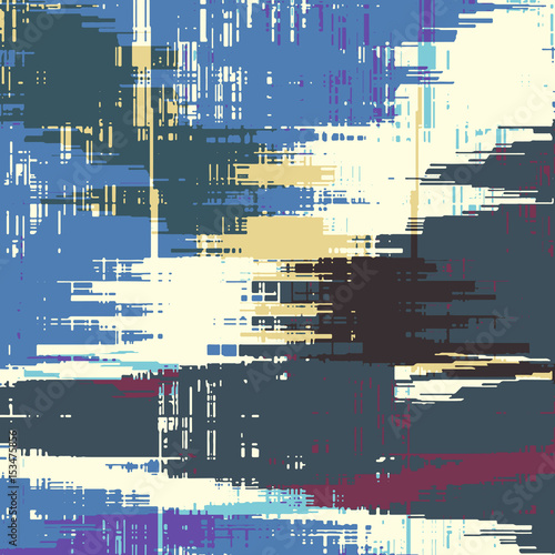 Abstract grunge vector background. Color  squared composition of irregular overlapping graphic elements.