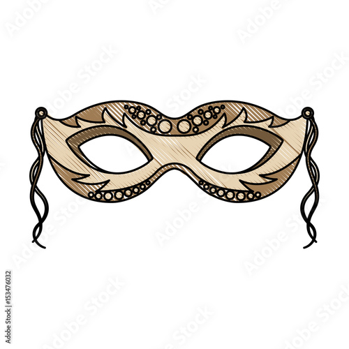 carnival mask over white background vector illustration graphic design © Gstudio
