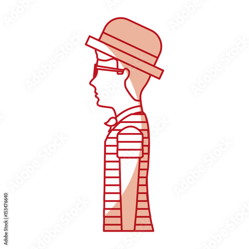 venetian gondolier traditional vector illustration graphic design