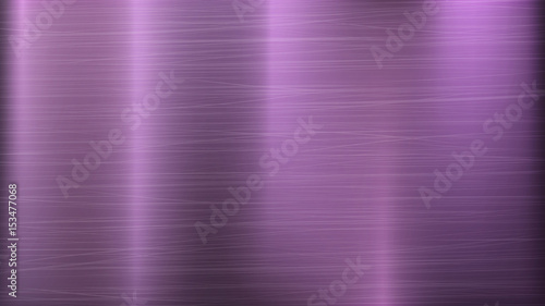 Pink Metal Abstract Technology Background. Polished, Brushed Texture. Chrome, Silver, Steel, Aluminum. Vector illustration.
