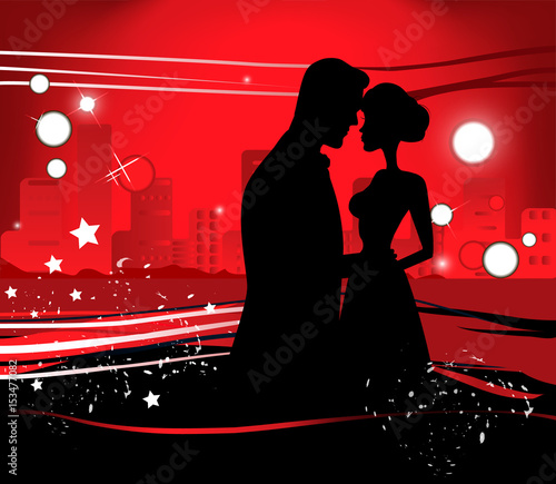 Lovely couple in the city
