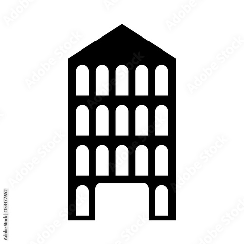 isolated italian building vector illustration graphic design 