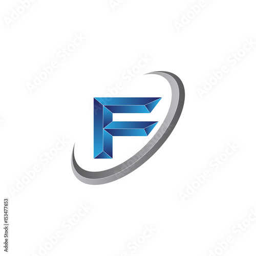 Simple Modern initial letter F logo modern swoosh Free Download Simple Modern initial letter F logo modern swoosh - GFXLoad