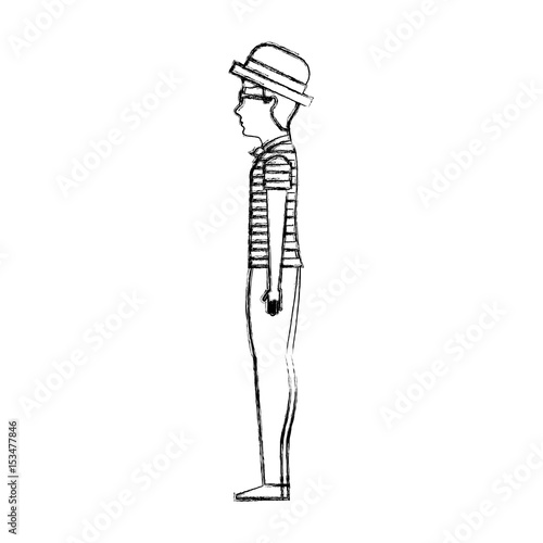venetian gondolier traditional vector illustration graphic design