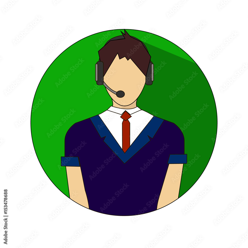 24h all the time customer support center via phone mail operator service icons concept vector illustration 24h all the time customer support center via phone mail operator service icons concept vector illustration