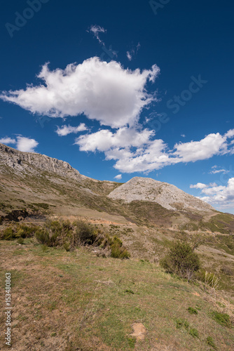 Natural landscape in Palencia mountains, Castilla y Leon, Spain.