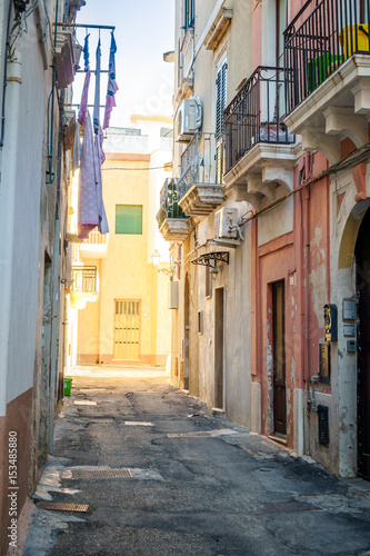 Charming street of Gallipoli, Italy © eunikas