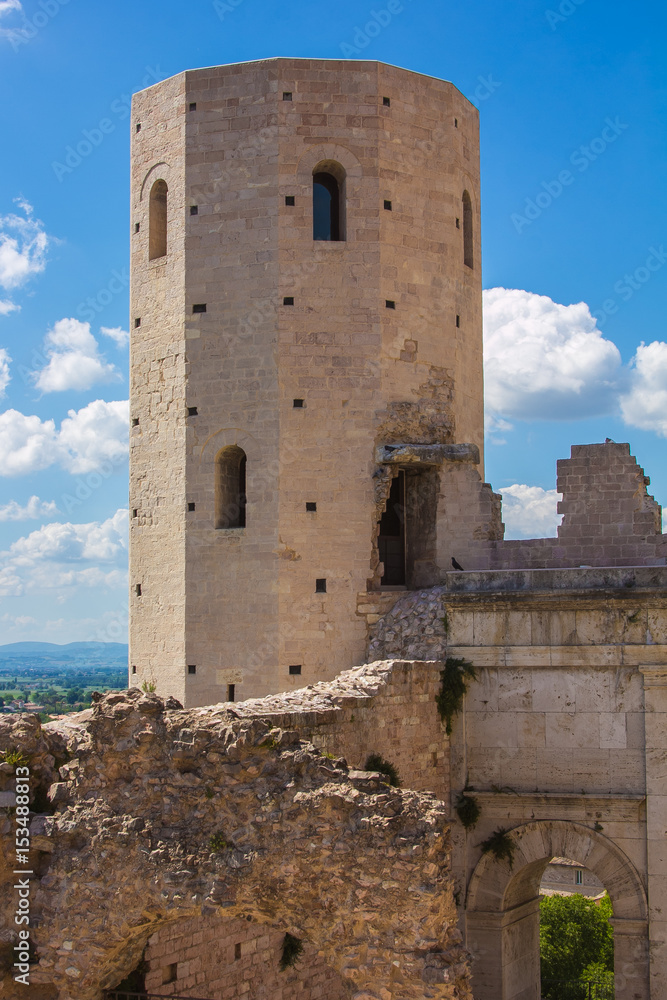Torre di Properzio a Spello in Umbria