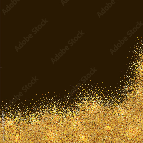 Abstract gold tinsel card