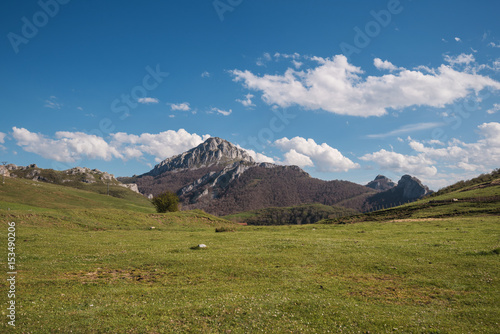 Natural landscape in Palencia mountains, Castilla y Leon, Spain.