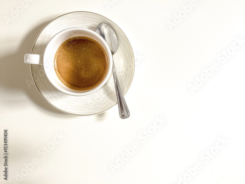 foamy cup of coffee
