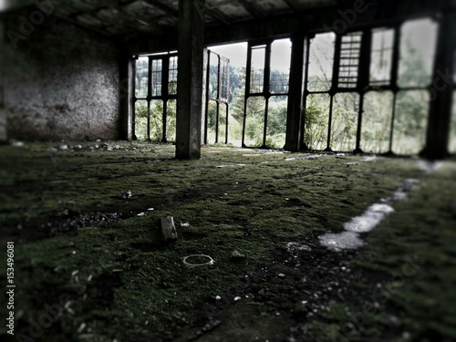 A very old abandoned room. But when people worked here