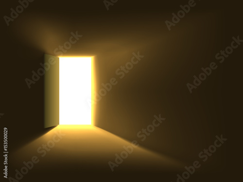 Bright doorway light