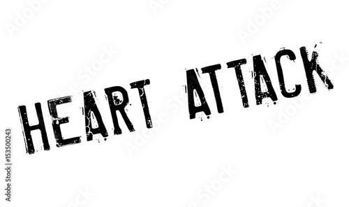 Heart Attack rubber stamp. Grunge design with dust scratches. Effects can be easily removed for a clean, crisp look. Color is easily changed.