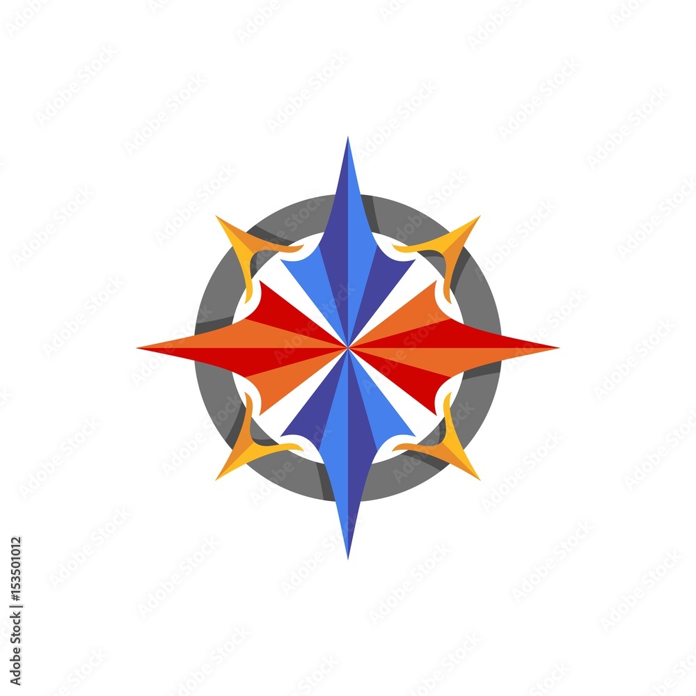 abstract compass icon vector element abstract compass icon vector element