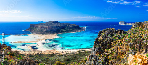 Most beautiful beaches in Greece - Balos bay in Crete island