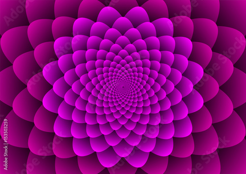 Floral spirals purple