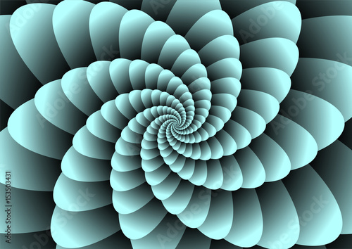 Abstract spiral illuzion