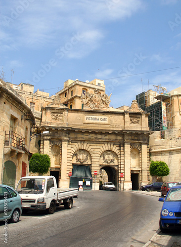 Historic Victoria gate in Valletta, Malta.