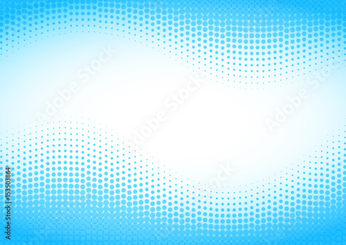 Blue halftone background.