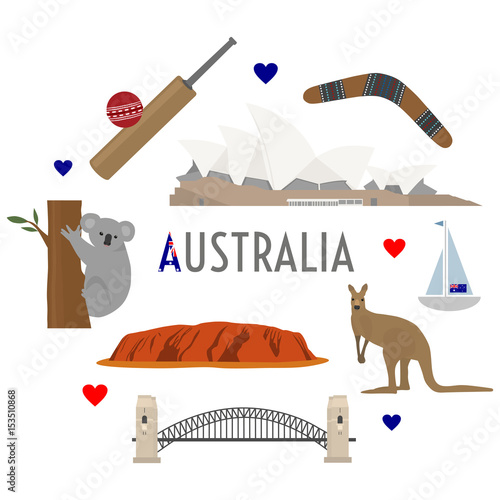 Obraz na plátně Australia travel and culture