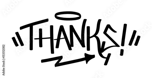 Vector Graffiti Tag THANKS!