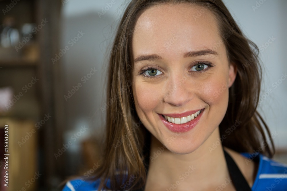 Portrait of smiling female staff Portrait of smiling female staff