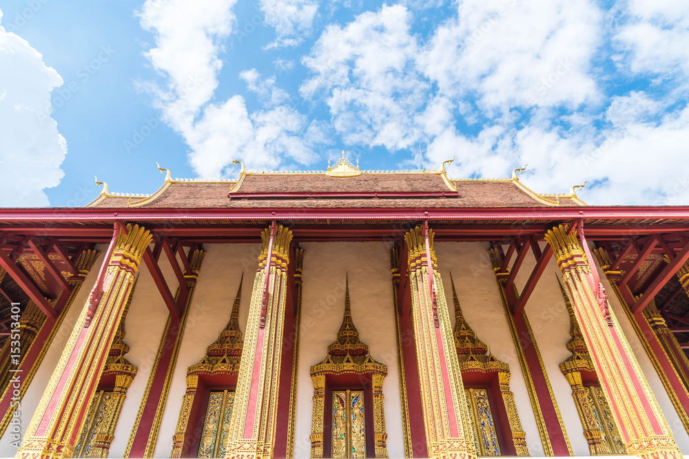 Obraz premium Beautiful Architecture at Haw Phra Kaew Temple