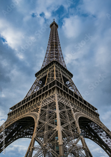 Upward View Of The Eiffel Tower
