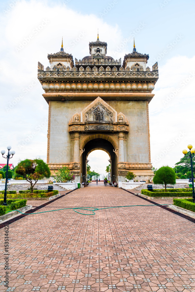 Patuxay Monument in Vientiane, Laos.