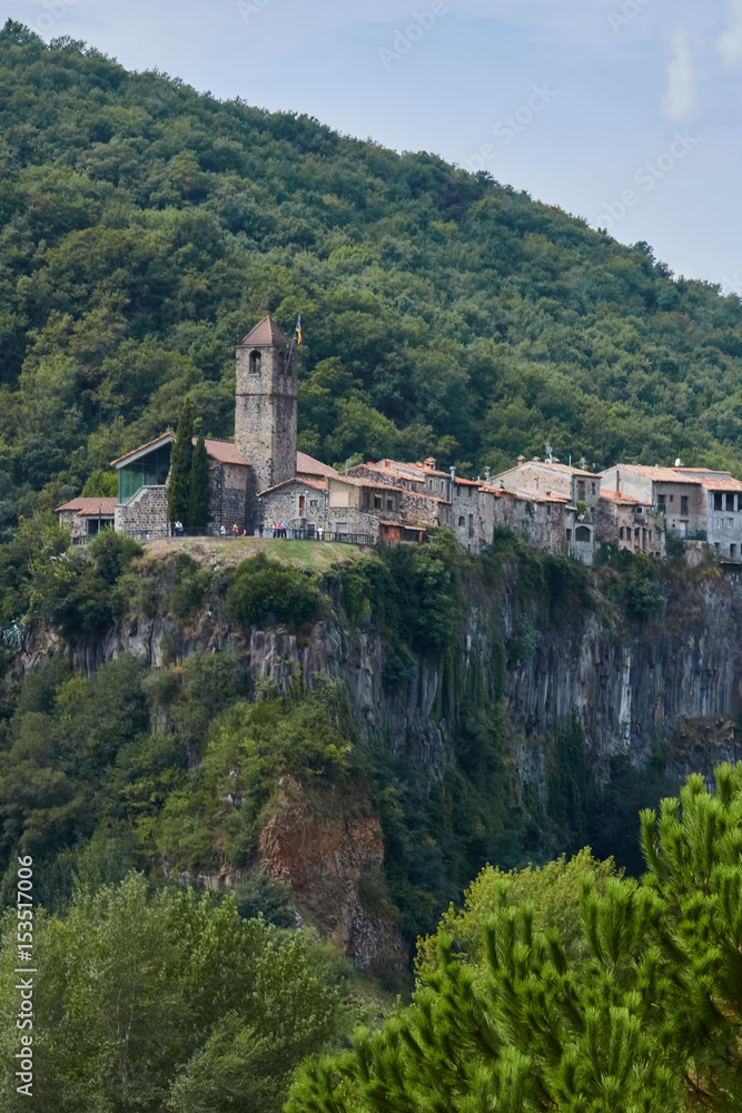 Castellfollit de la Roca village in Girona, Spain
