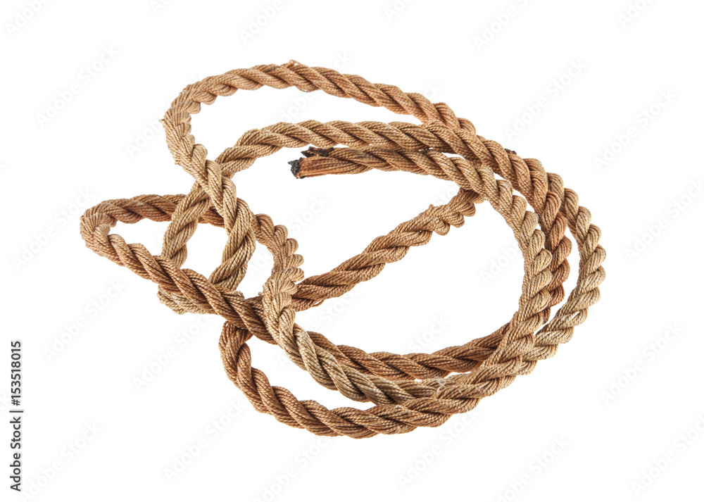 Rope isolated on white background