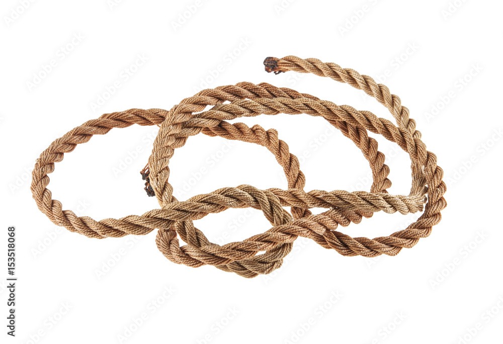 Obraz premium Rope isolated on white background