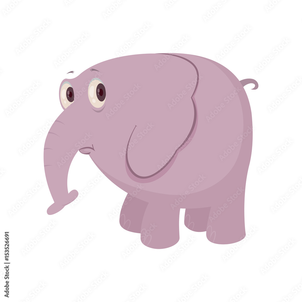 cartoon sad elephant