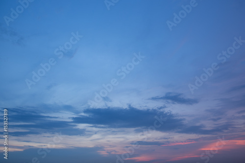Canvas Print Colorful pictures of the sky and clouds during the evening.
