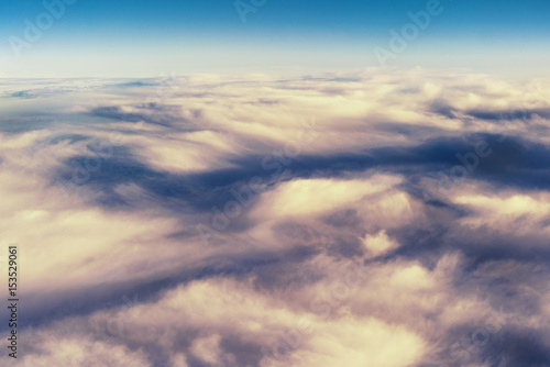 Aerial Shot of Sky Background with Clouds © Sergii Chernov
