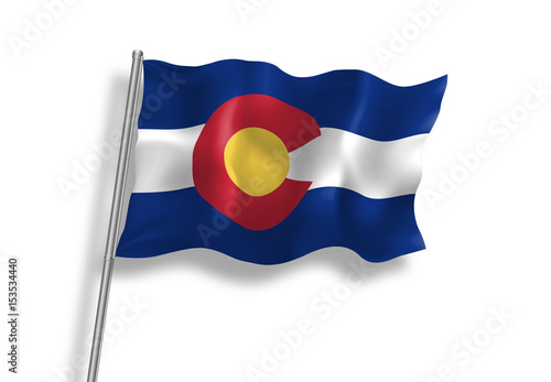Drapeau du Colorado (USA) en qualité vectorielle