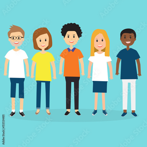 People in Generation Z .illustration EPS 10.