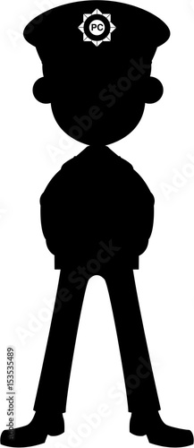 Police Officer in Silhouette