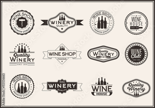 Set of logos for its wine business © Ografica