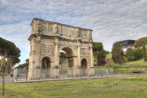 Arch of Constantine in Rome, Italy