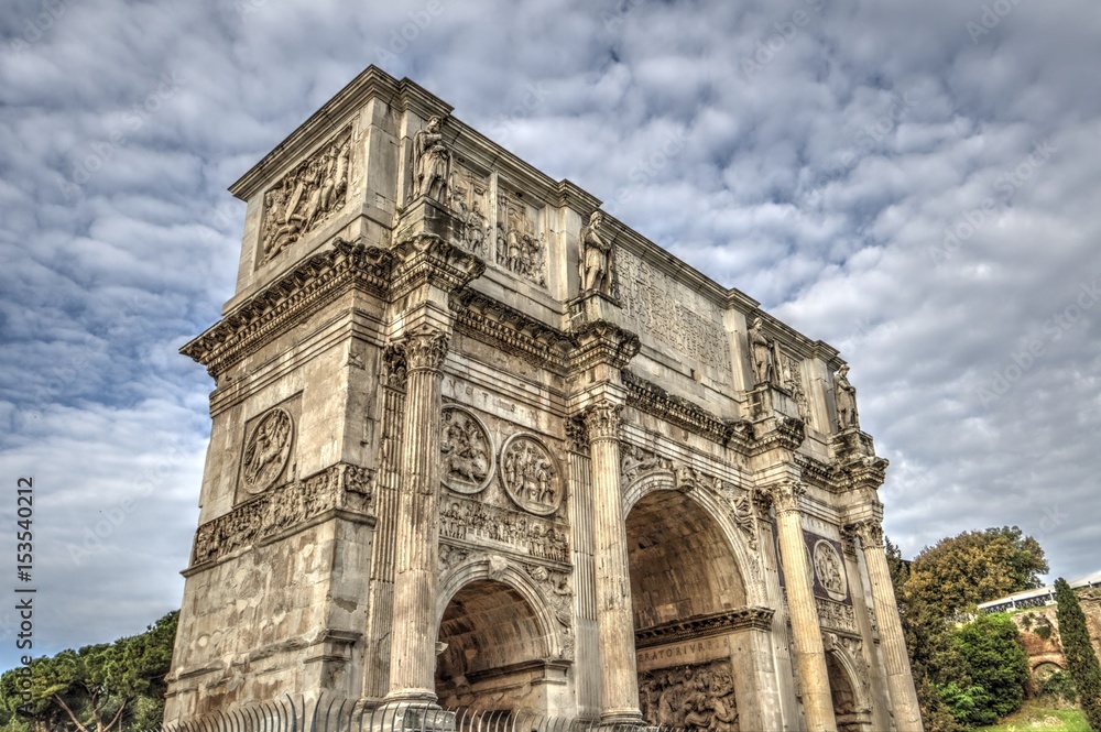 Arch of Constantine in Rome, Italy