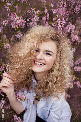 Girl with curls