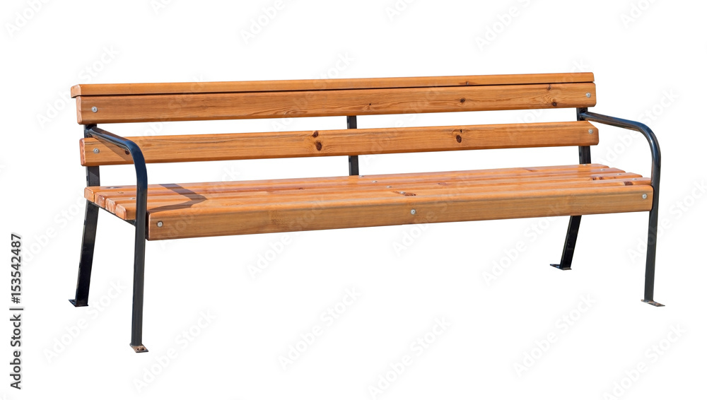 Park Bench Isolated on White Park Bench Isolated on White