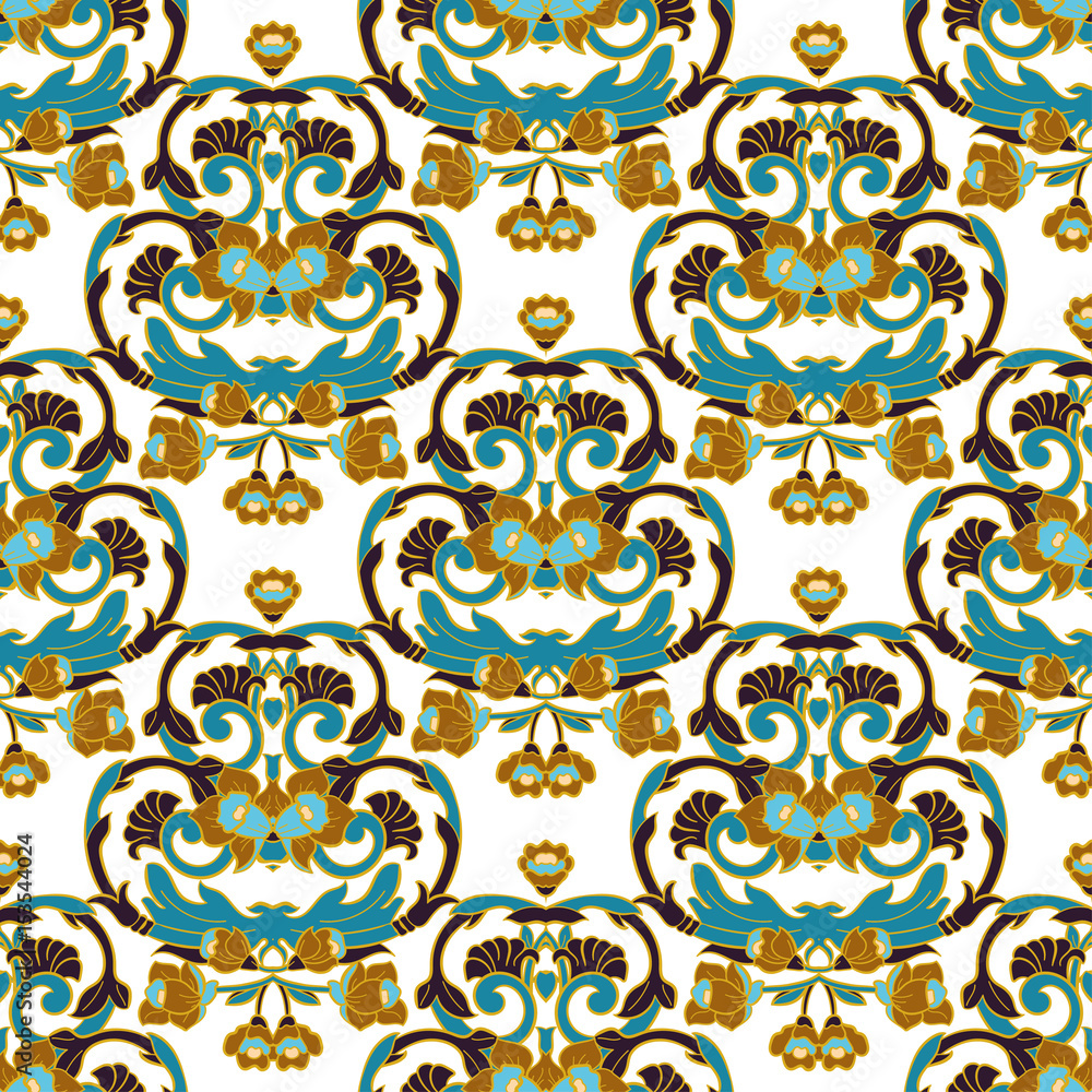 Obraz premium Vector damask seamless pattern