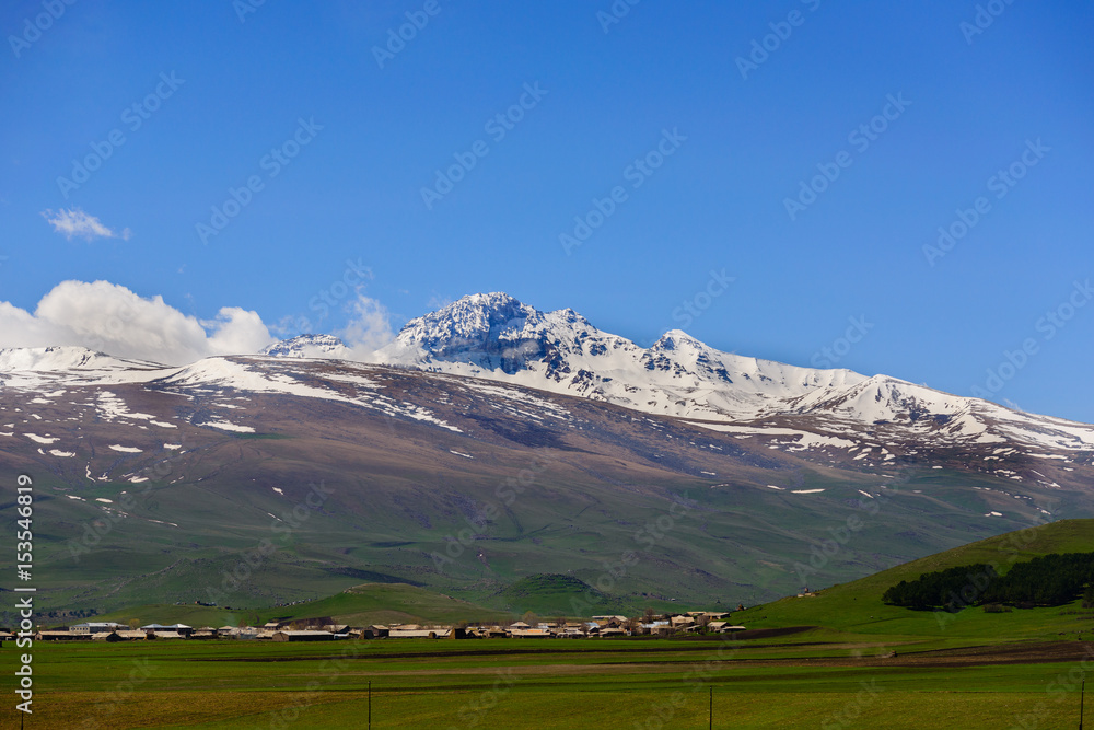 Beautiful view of Mount Aragats, Armenia