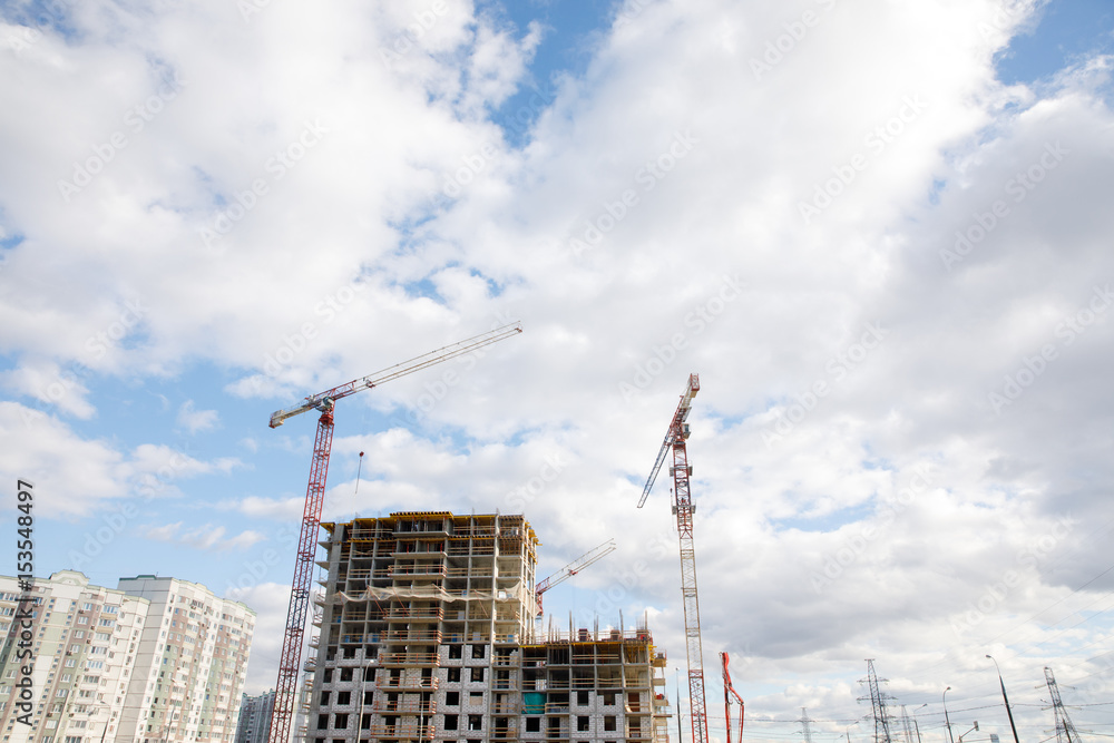 crane construction building crane construction building